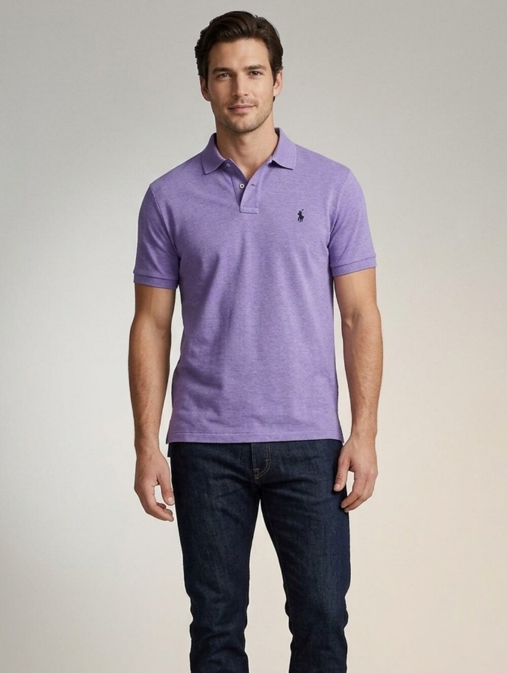 Polo Ralph Lauren Men's Preppy Custom Slim Short Sleeve Polo Shirt Medium